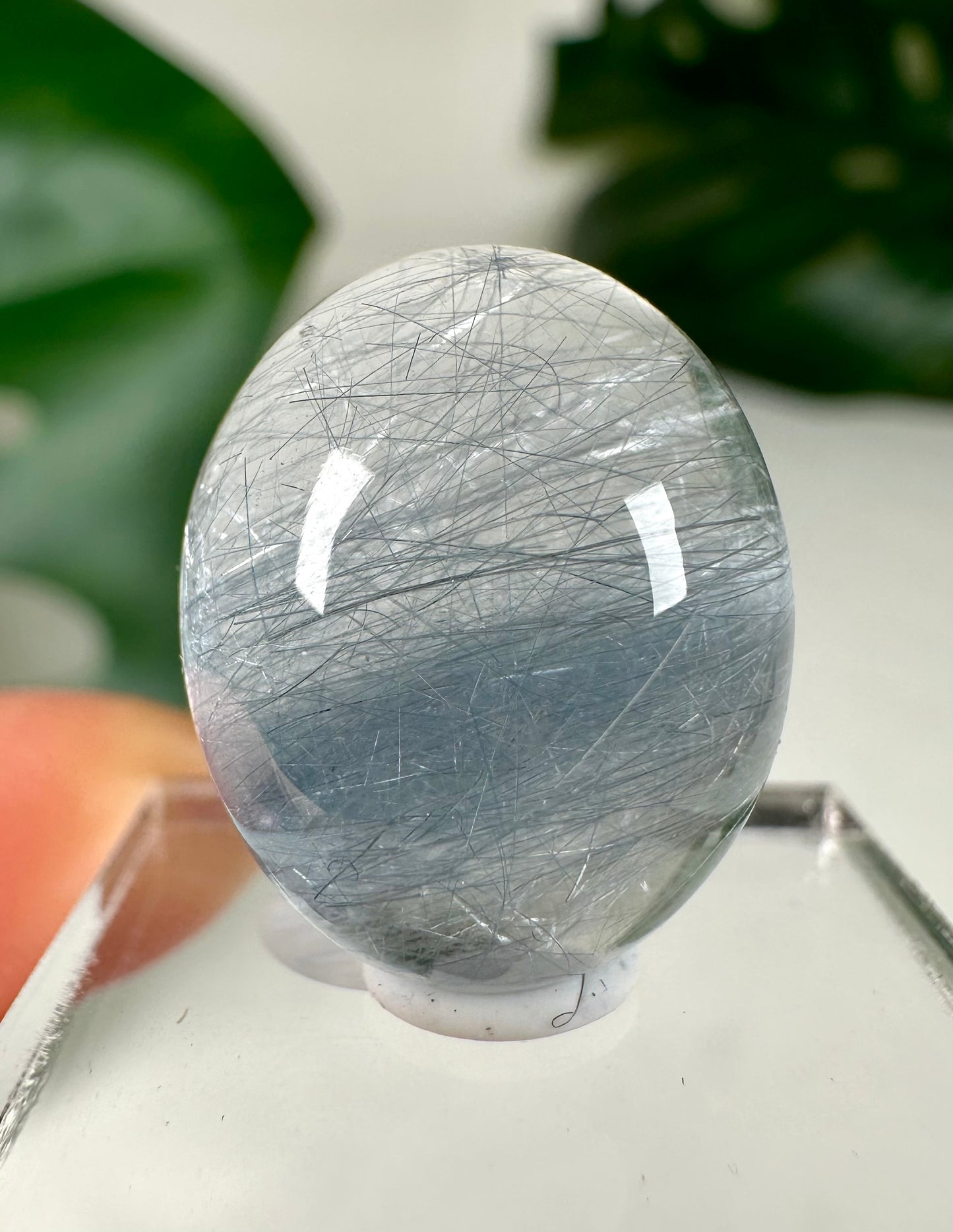 Blauer Amphibolquarz Cabochon - Auswahl