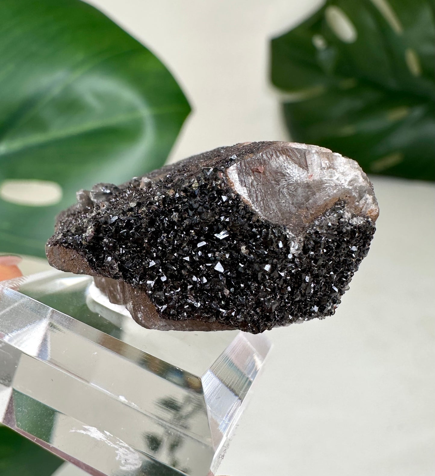 Dogtooth Calcite x Psilomelane x Pyrite No.40DC