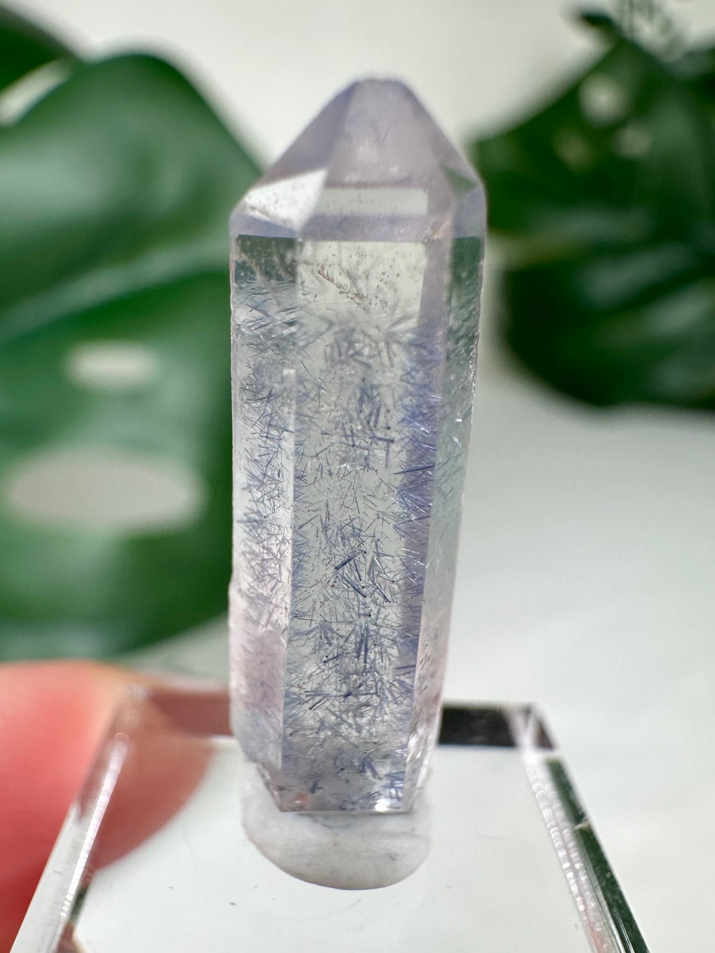 Dumortierit in Quarz Rohstein Nr.42DS