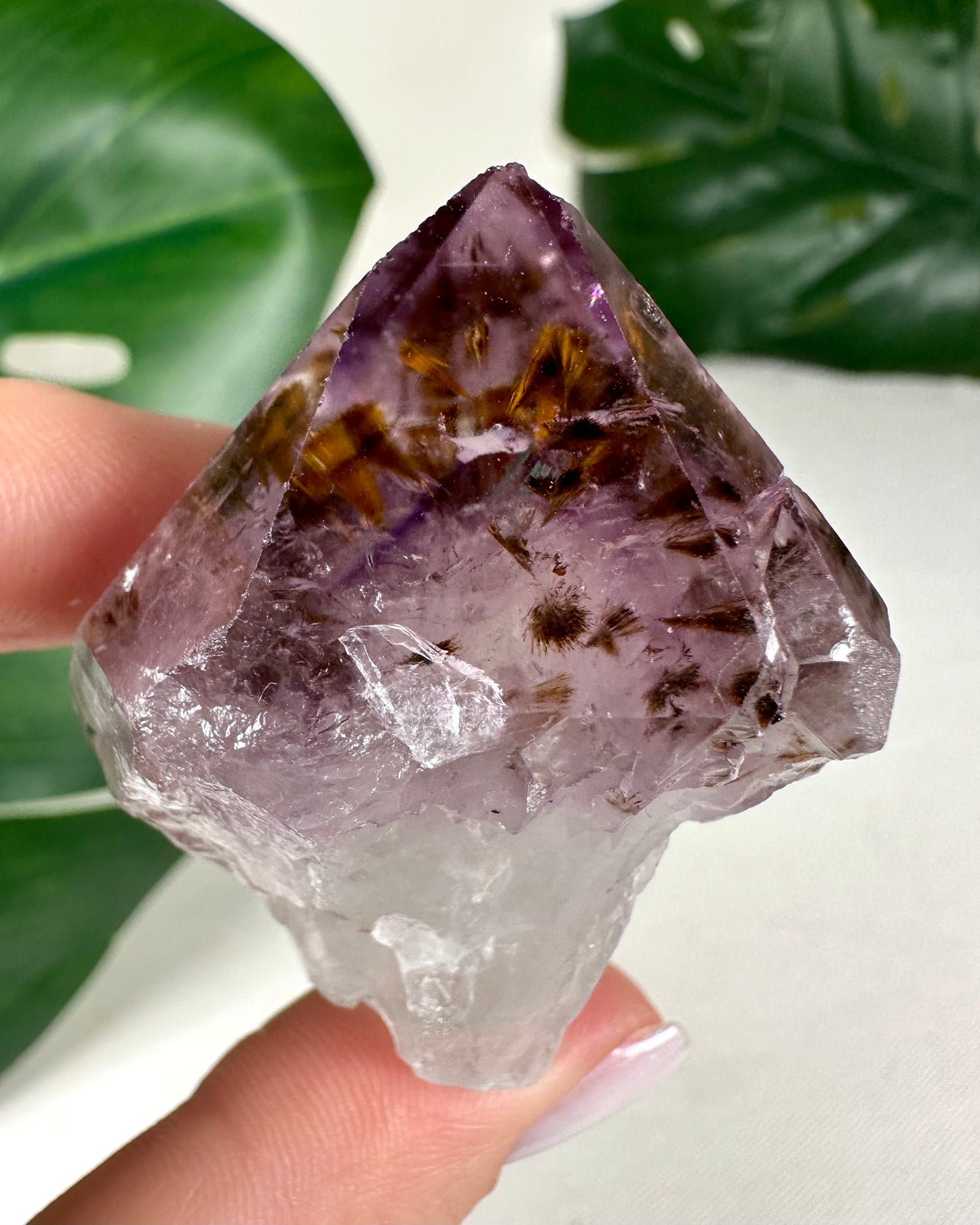 Amethyst x Goethite Scepter No.43AG