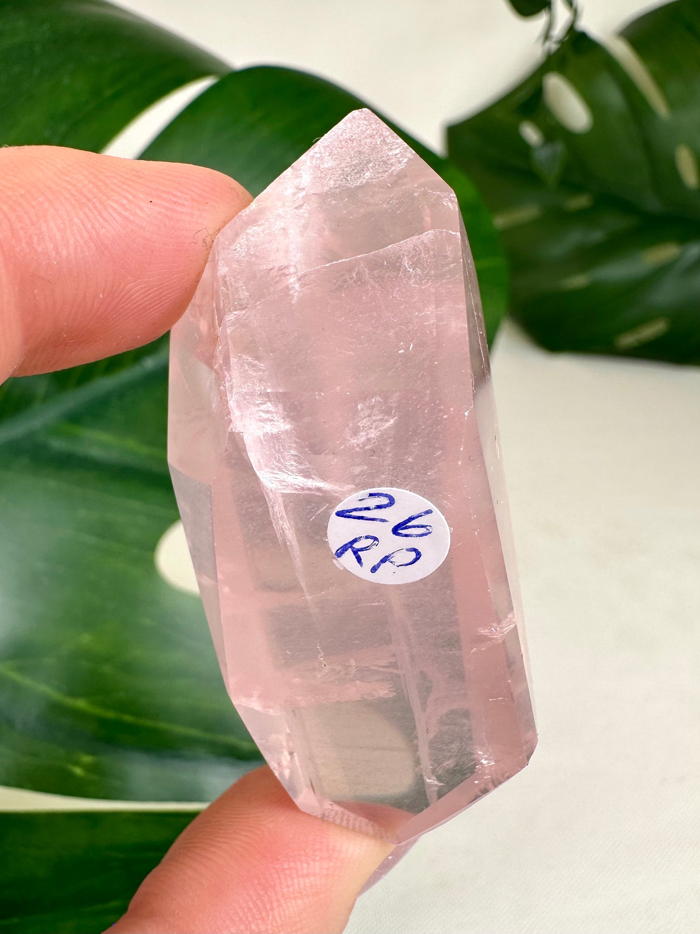 Rosenquarz mit Pyrit Nr.26RP