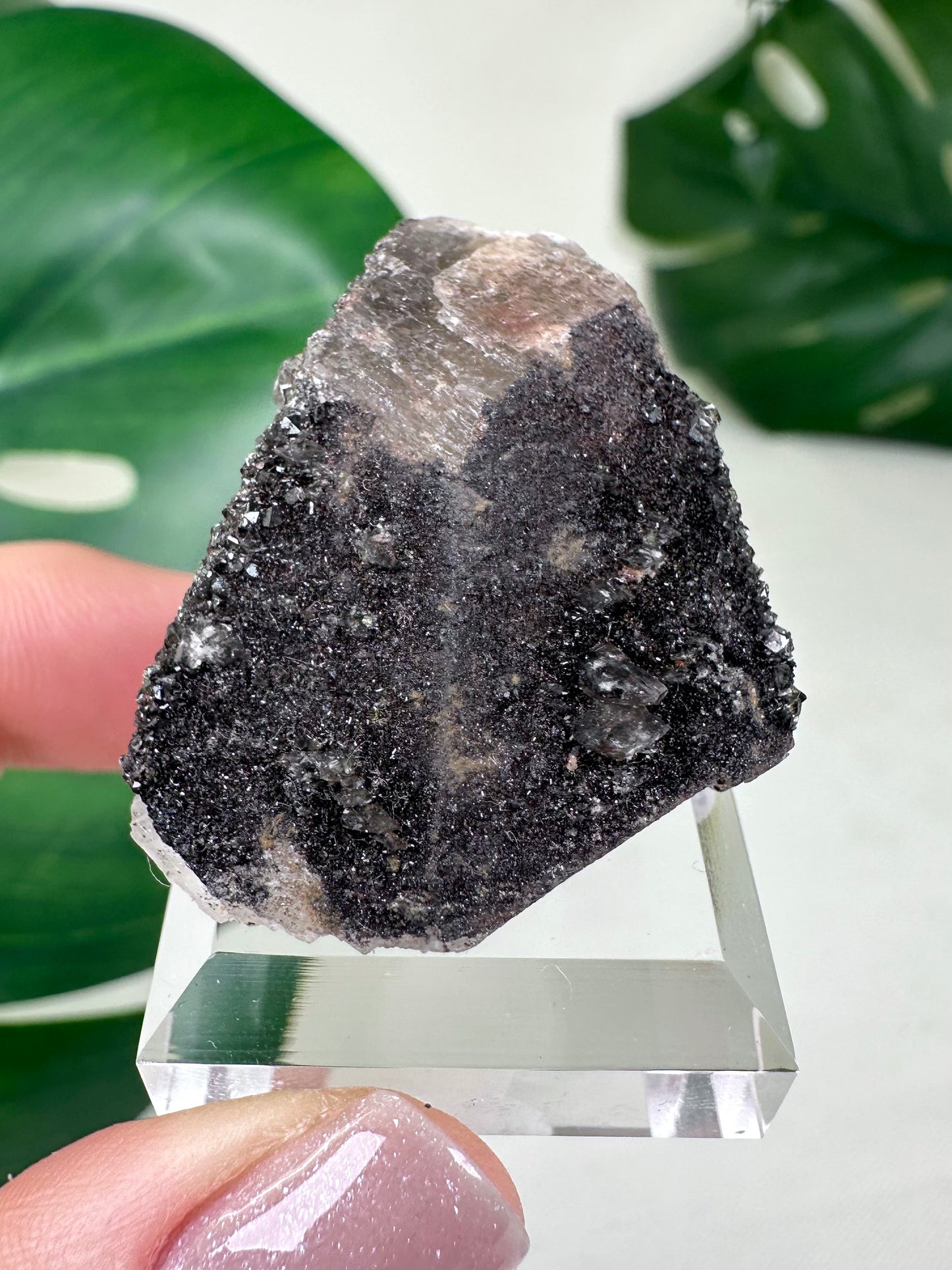 Dogtooth Calcite x Psilomelane x Pyrite No.40DC
