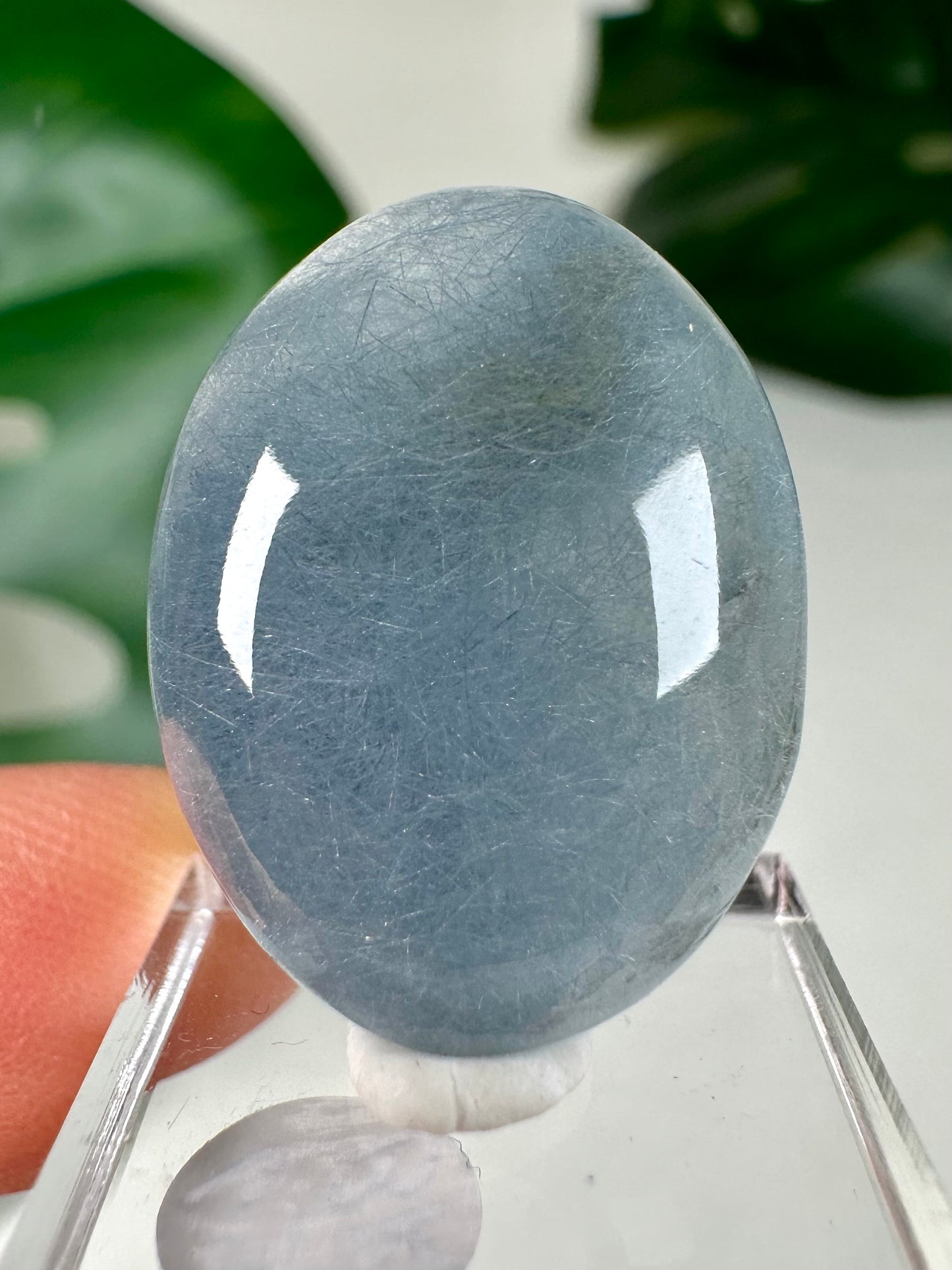Blauer Amphibolquarz Cabochon - Auswahl