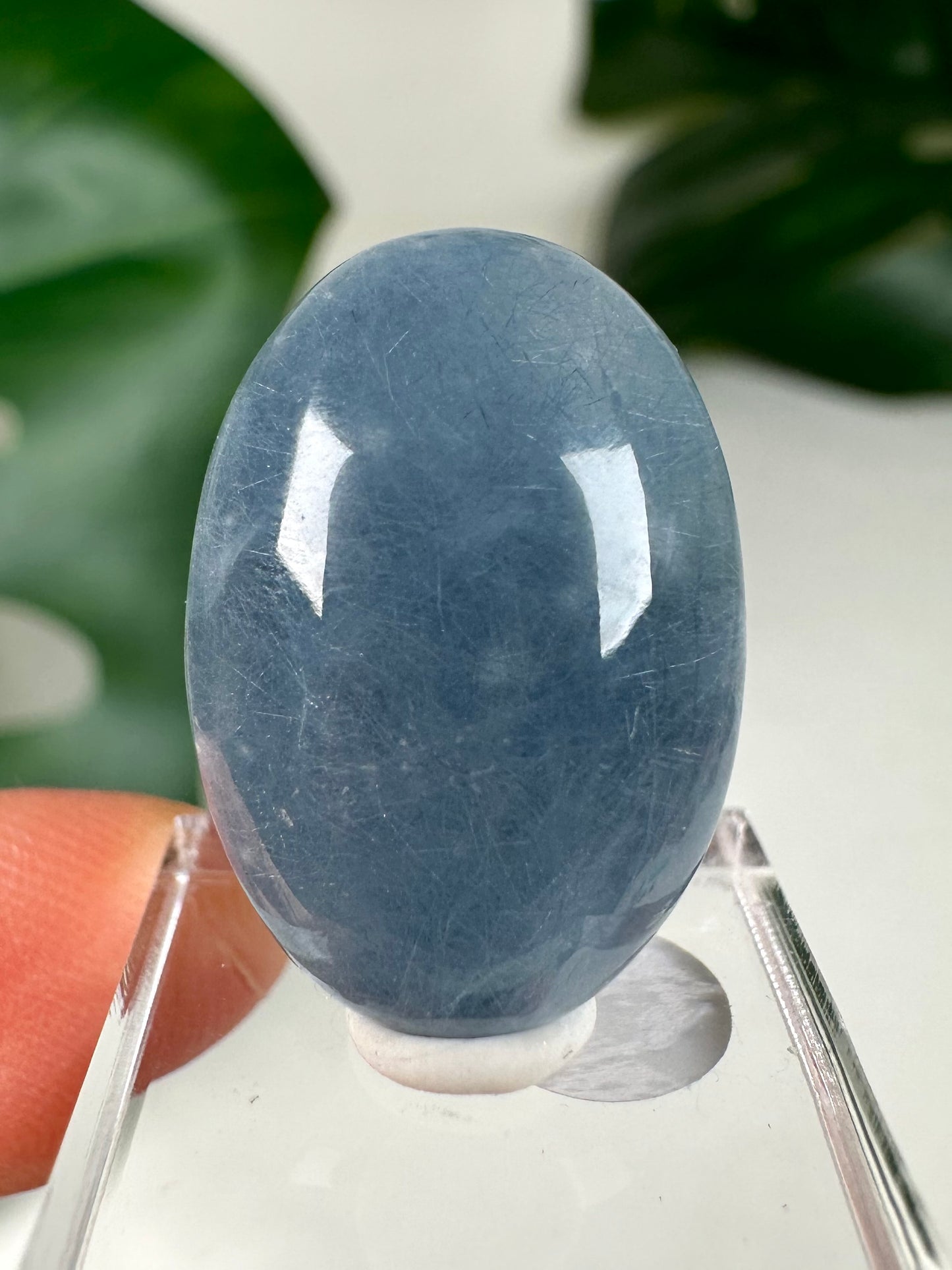 Blauer Amphibolquarz Cabochon - Auswahl