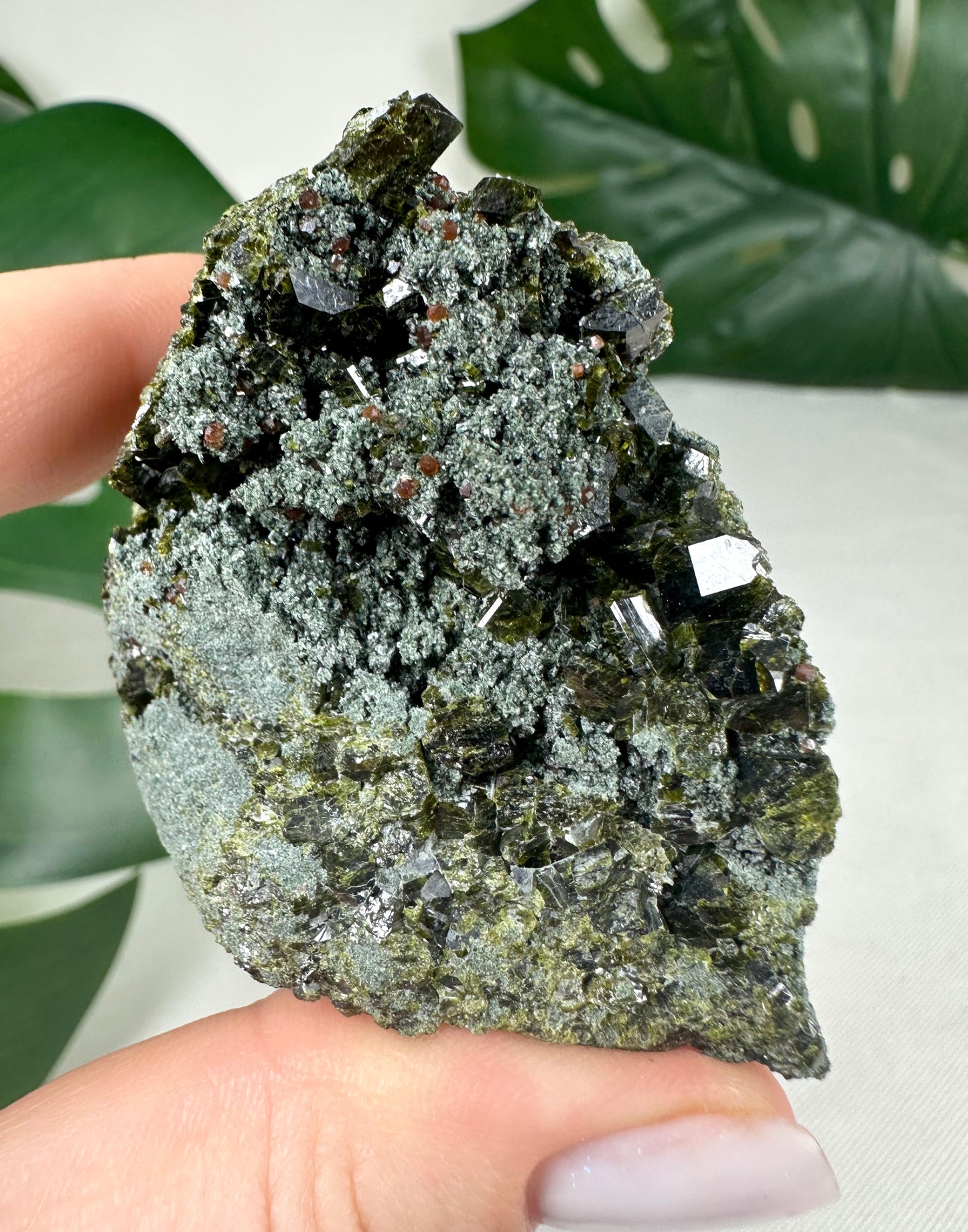 Epidot x Spessartin Granat Nr.36EG