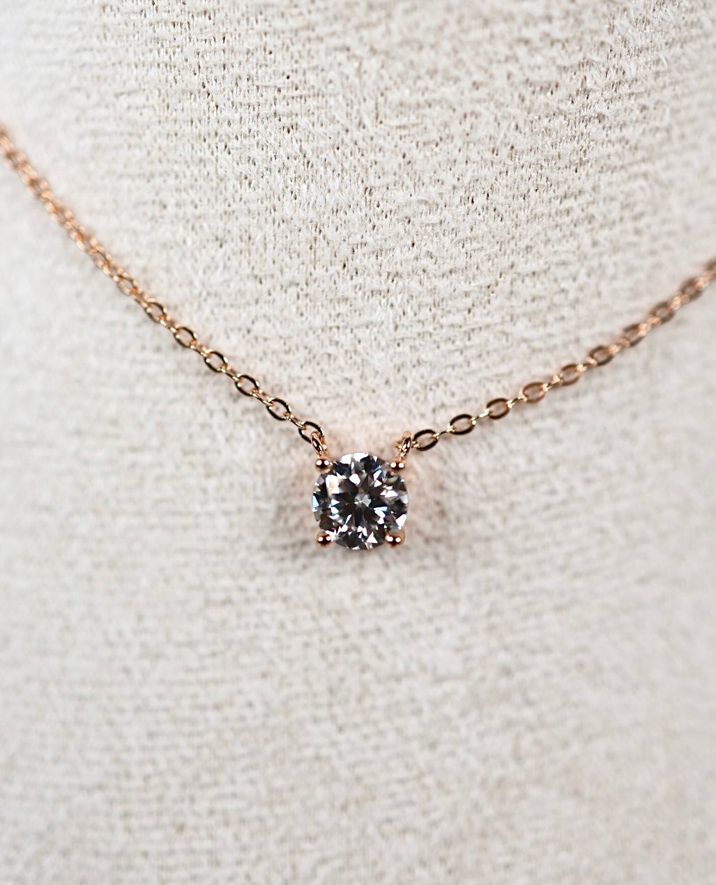 Alira Moissanit Kette M Rose Gold