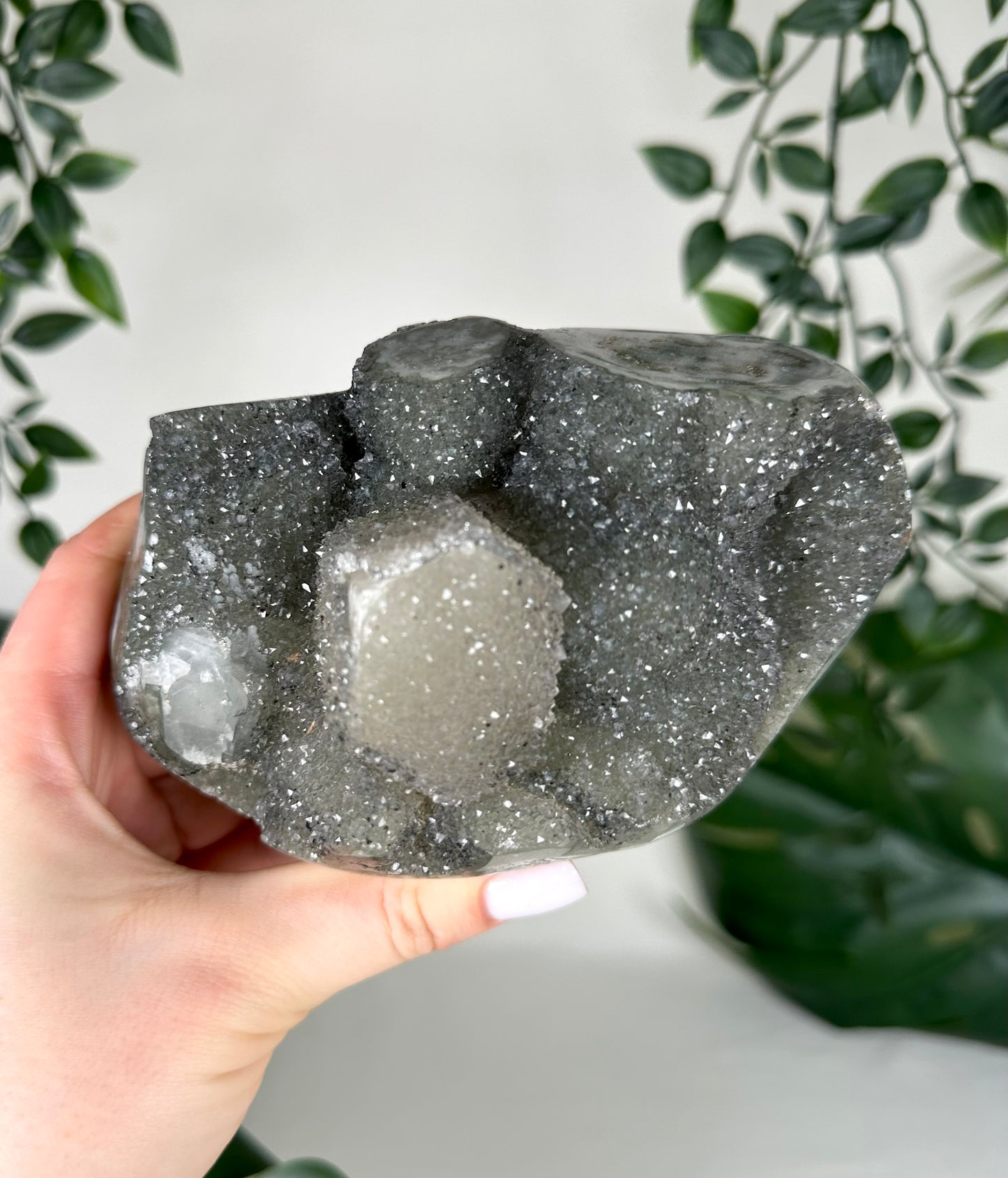 Quarz mit Jaspis und Stalakit Schnitt Nr.290QS