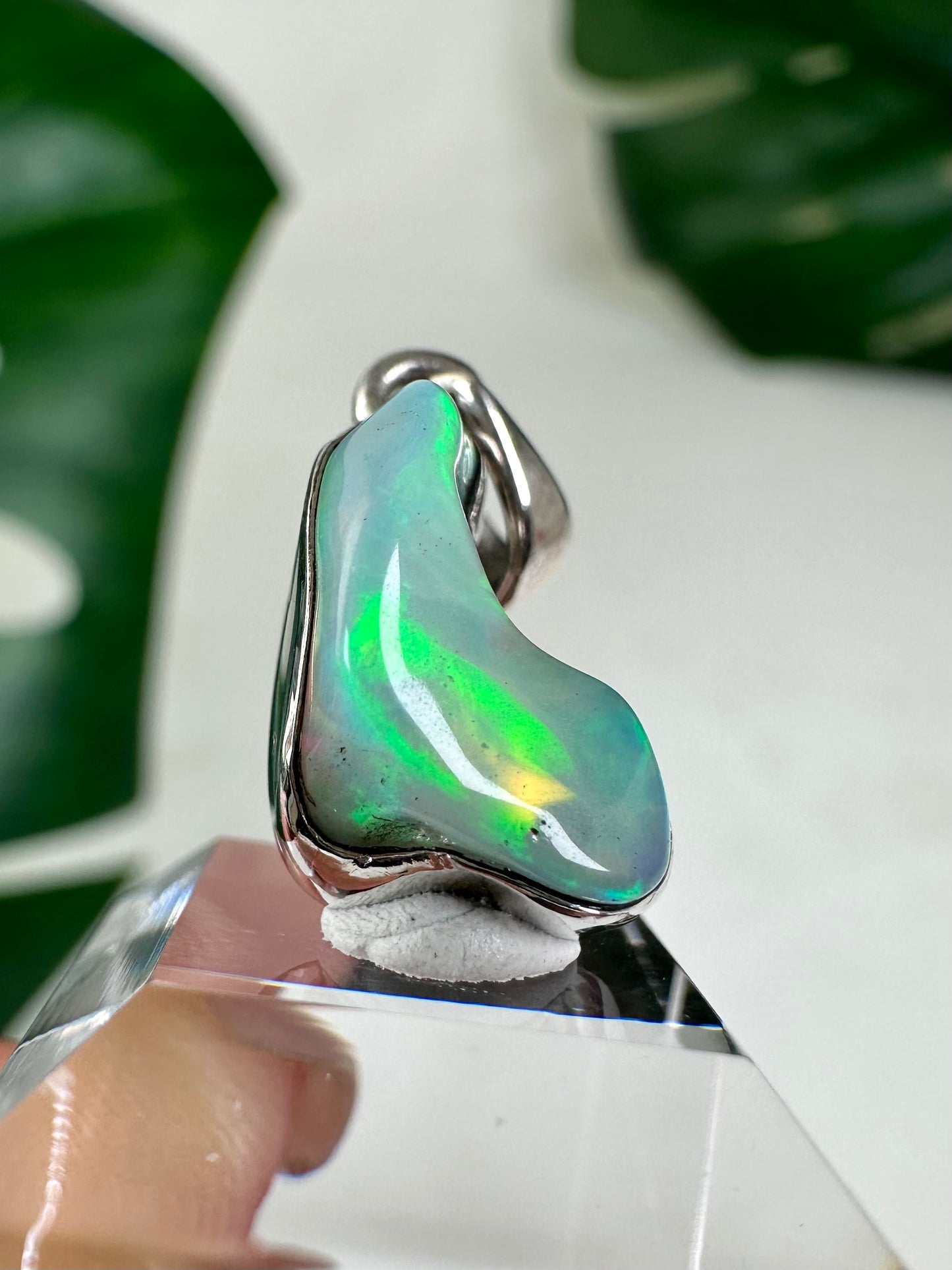 Colgante de ópalo etíope en plata 925 n.º 48O