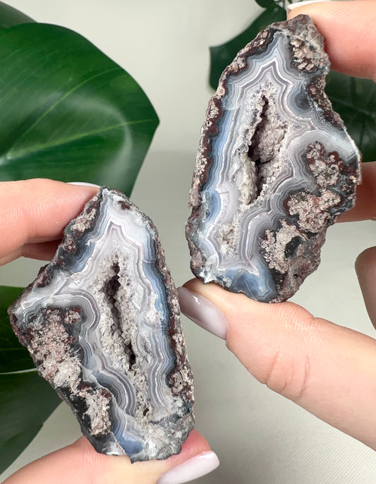 Laguna Agate Geodes Pair No.124L2