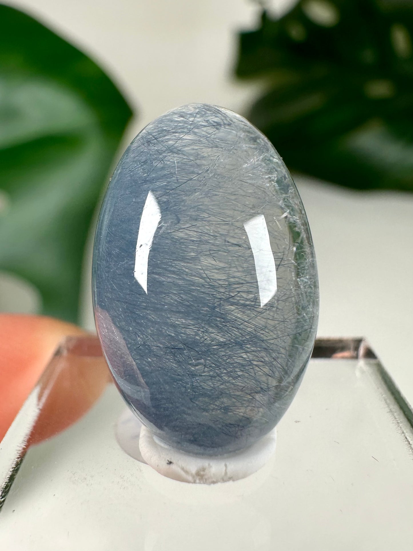 Blauer Amphibolquarz Cabochon - Auswahl