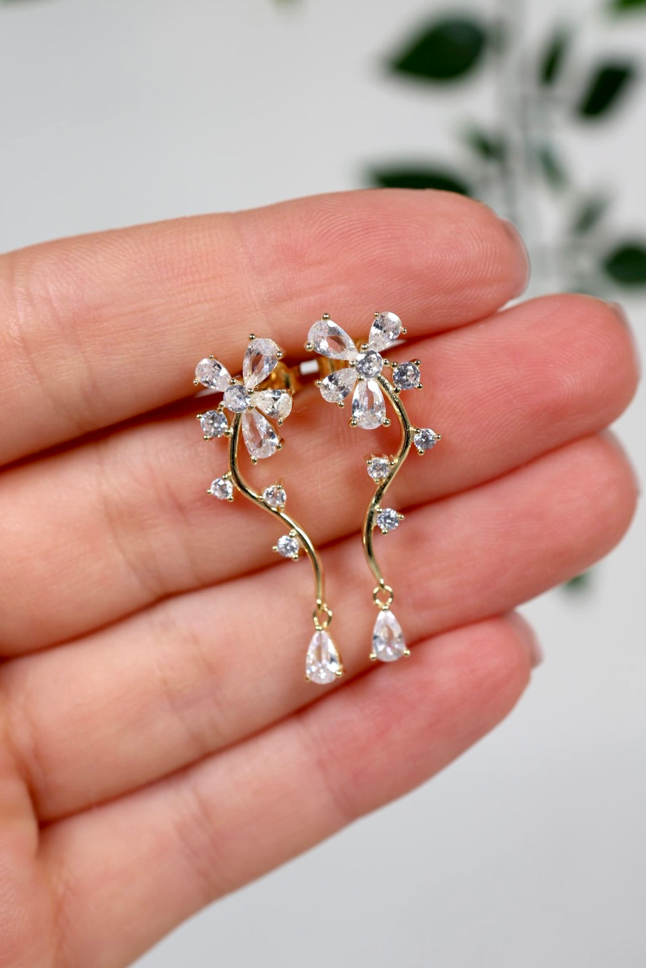 Florae Ohrstecker Gold
