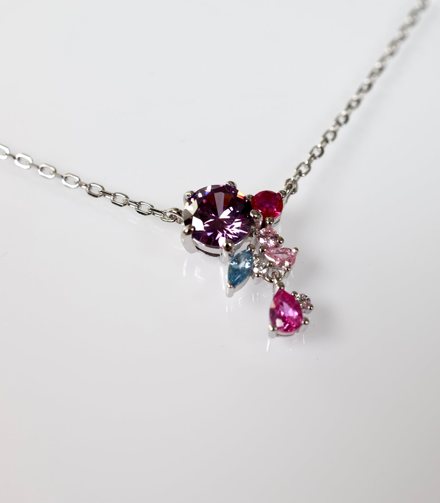 Midnight Rose - Kette 925 Silber