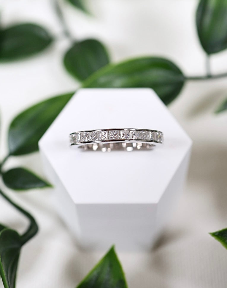 Nalya Moissanit Ring Silber