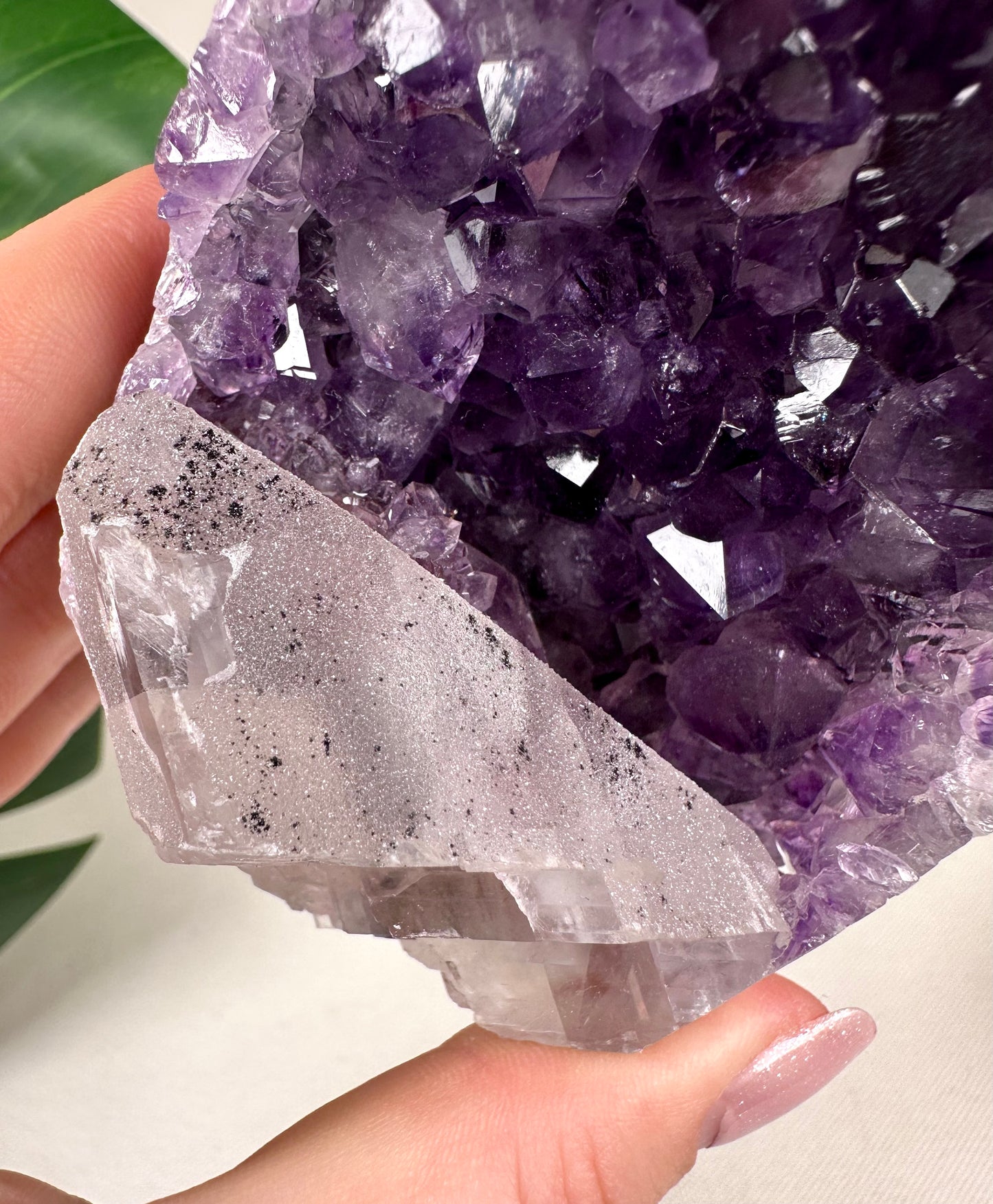 Amethyst mit Calcit Nr.93AC