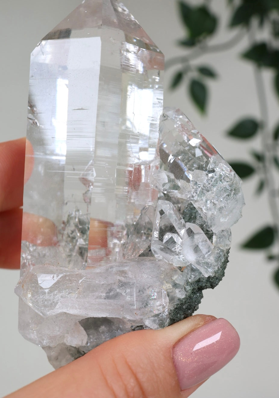 Himalaya Quarz mit Chlorit HQ NR.589HS