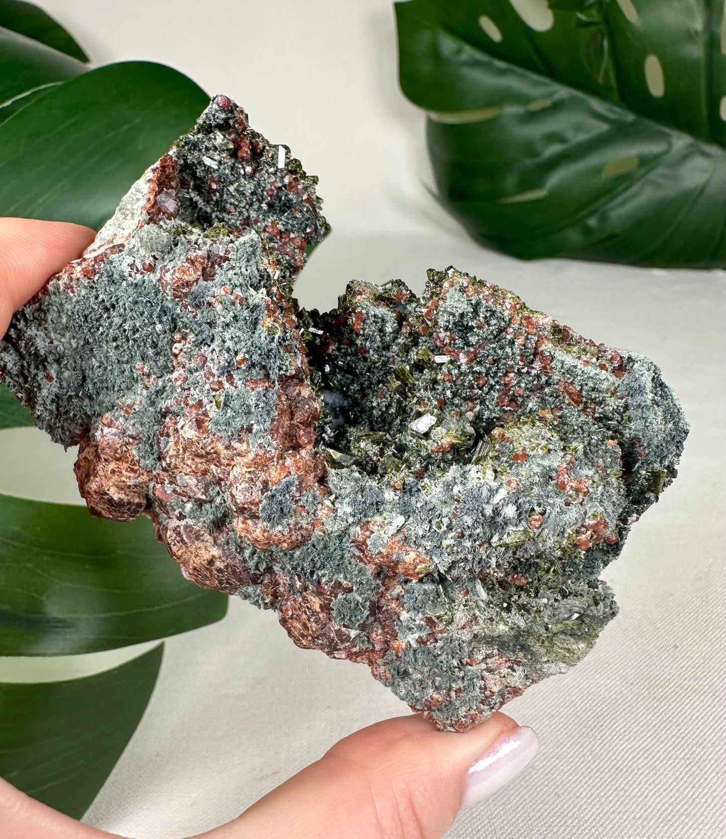 Epidot x Spessartin Granat Nr.86EG