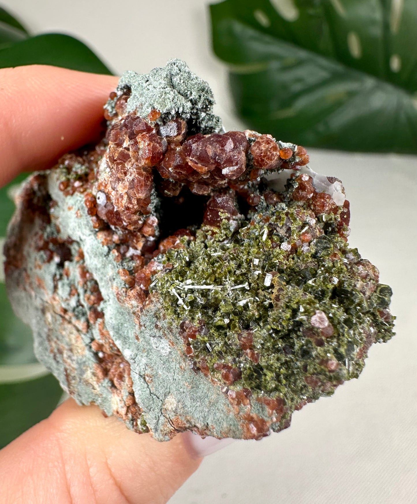 Epidot x Spessartin Granat Nr.37EG