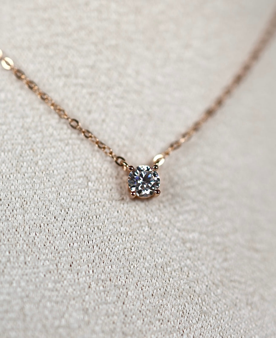 Alira Moissanit Kette S Rose Gold