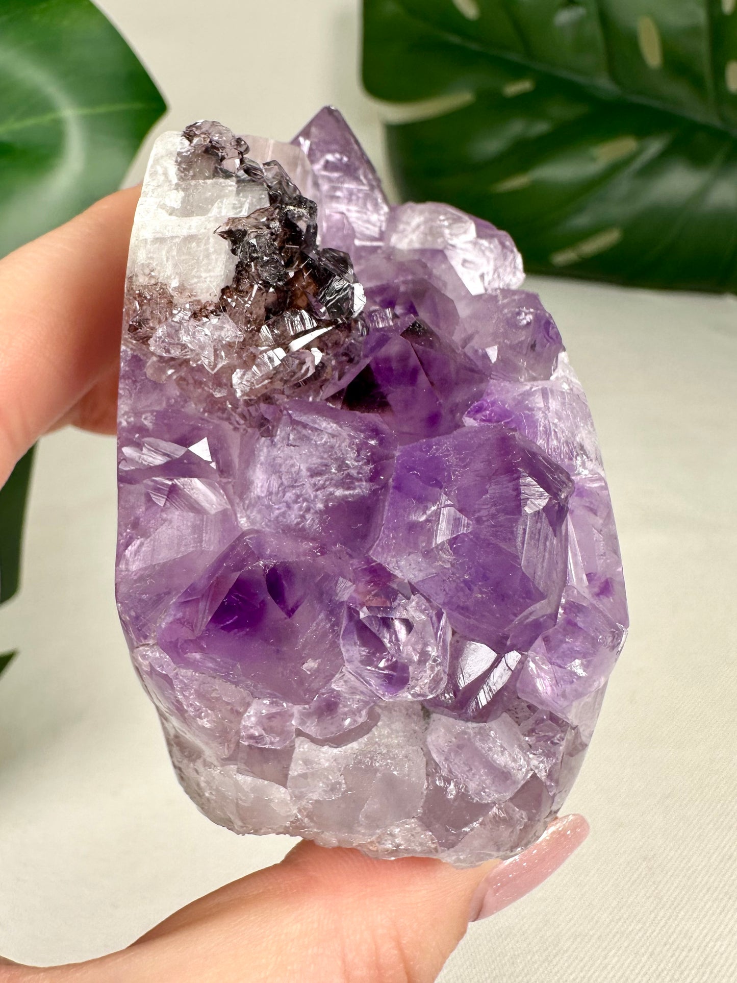 Amethyst mit Calcit Nr.68AC
