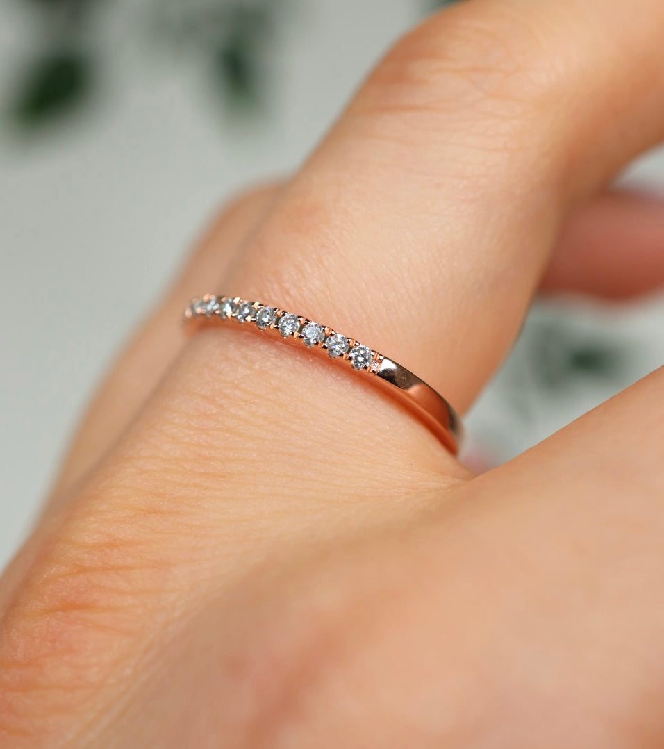 Avelis Moissanit Ring Rose Gold