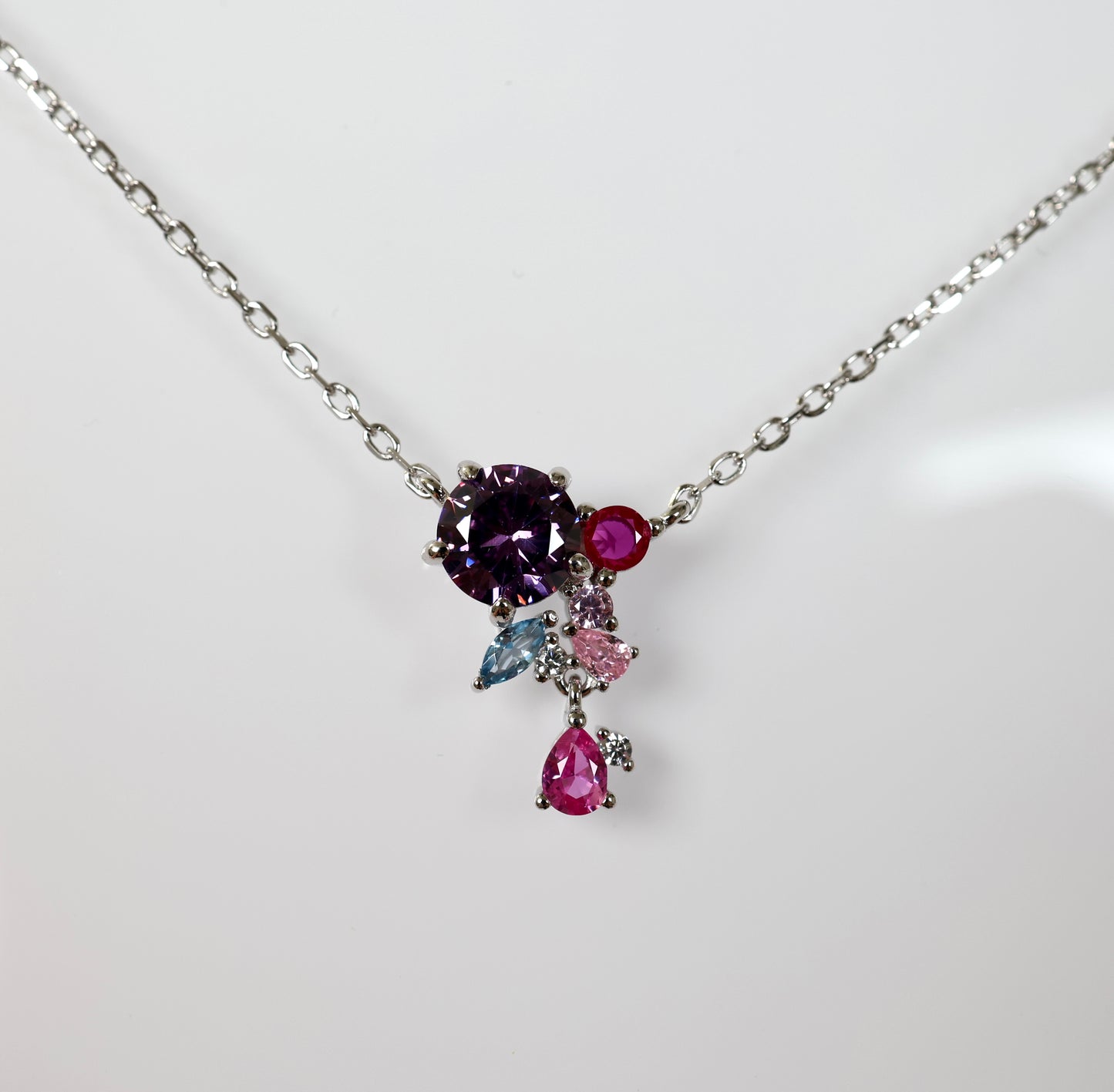 Midnight Rose - Kette 925 Silber