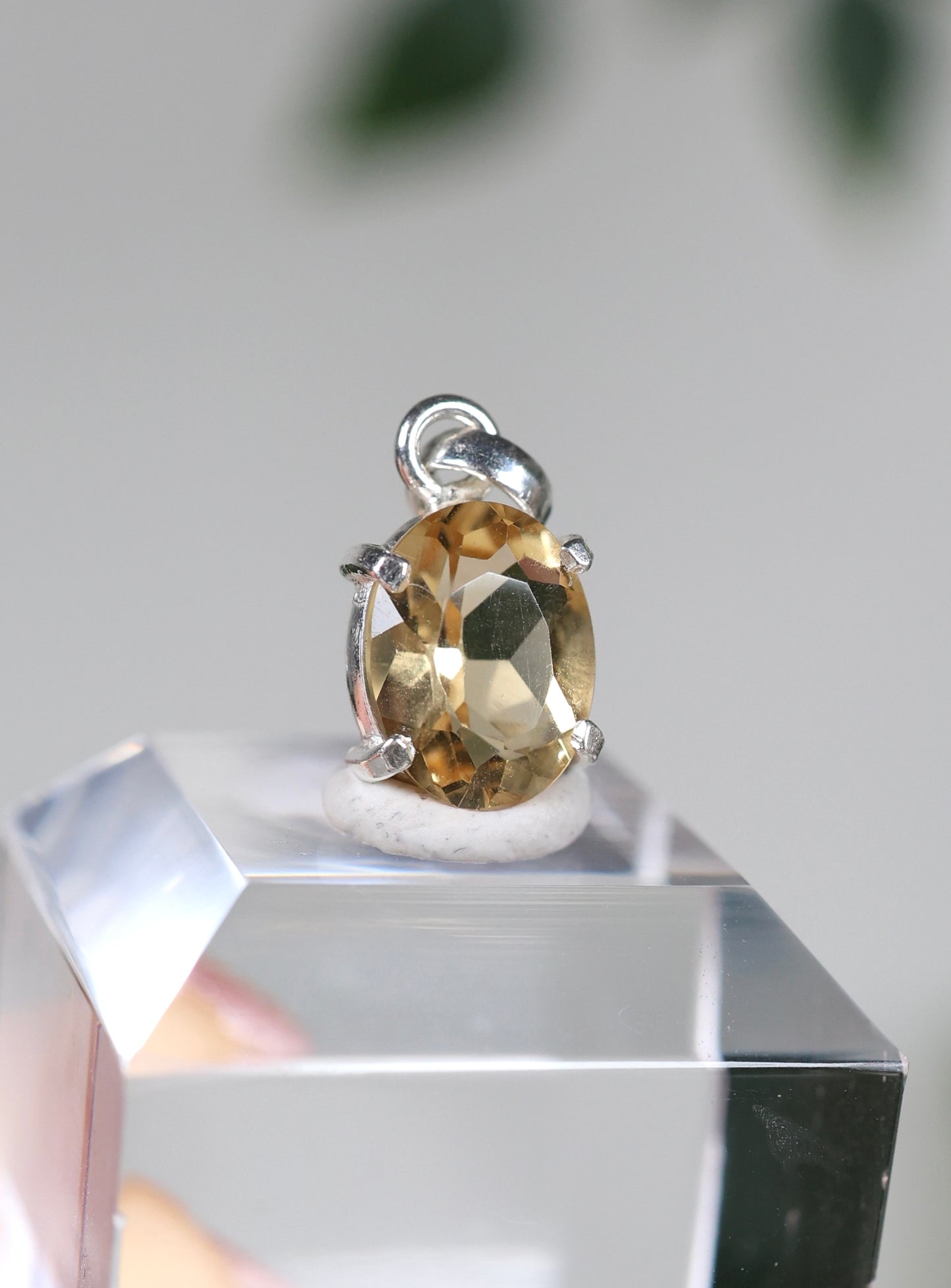 Citrin Anhänger 925 Silber Nr.46CA