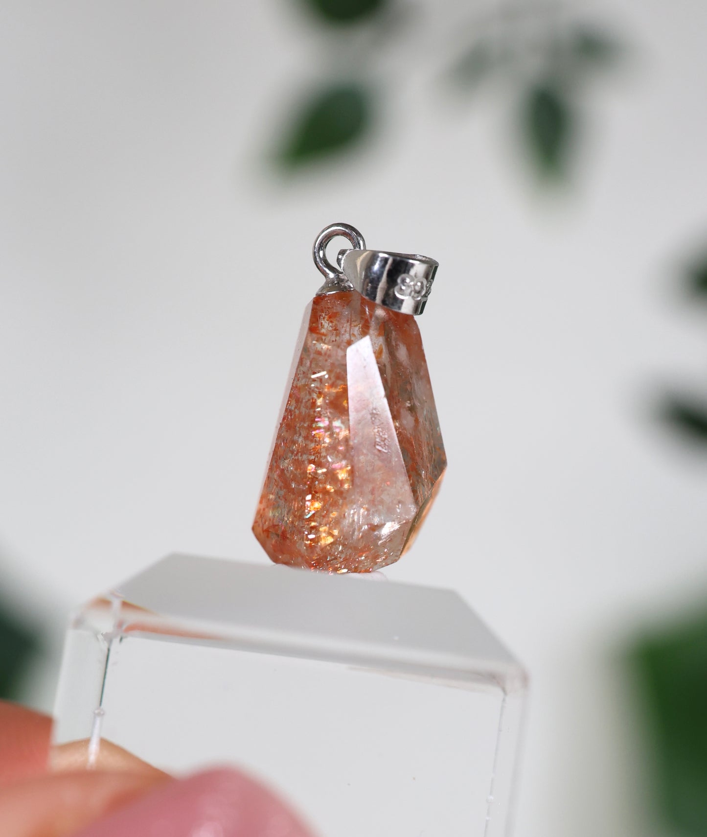 Sonnenstein Anhänger 925 Silber Nr.26SI