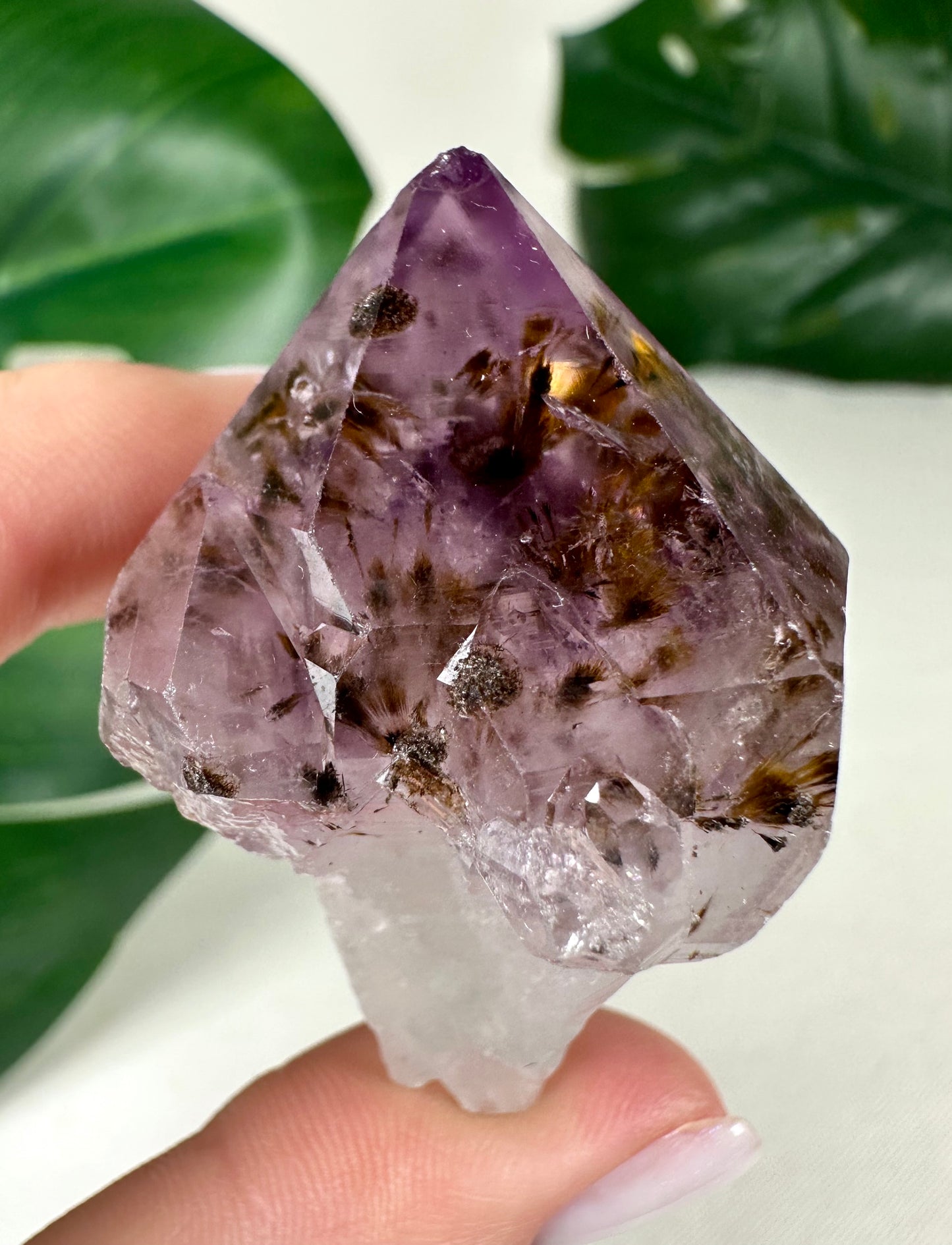 Amethyst x Goethite Scepter No.43AG
