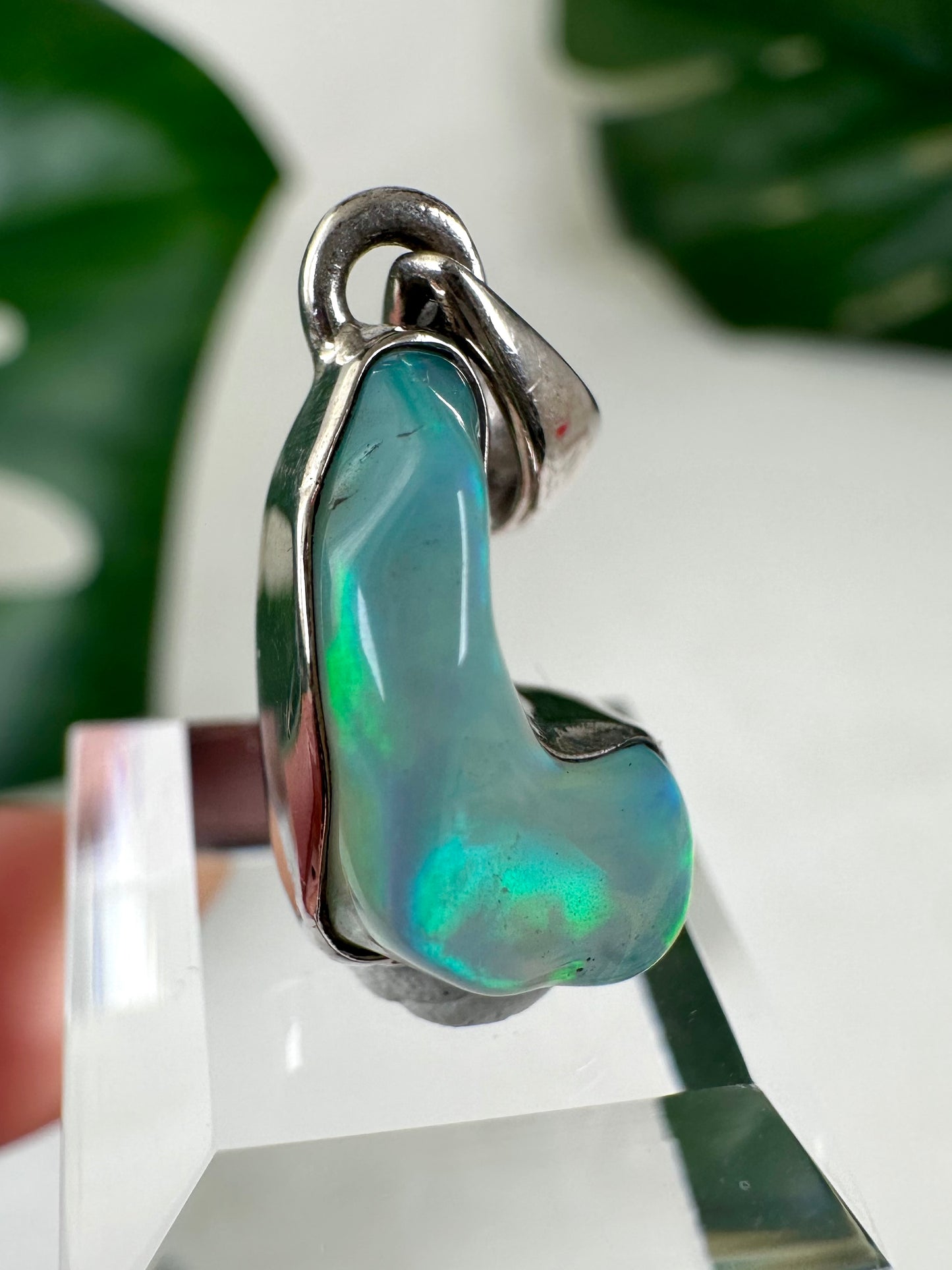 Colgante de ópalo etíope en plata 925 n.º 48O