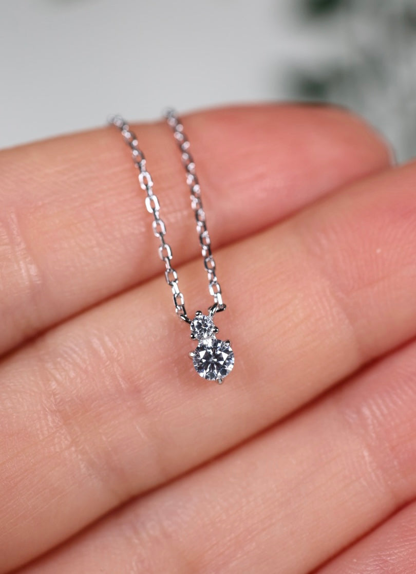 Lume Moissanit Kette Silber