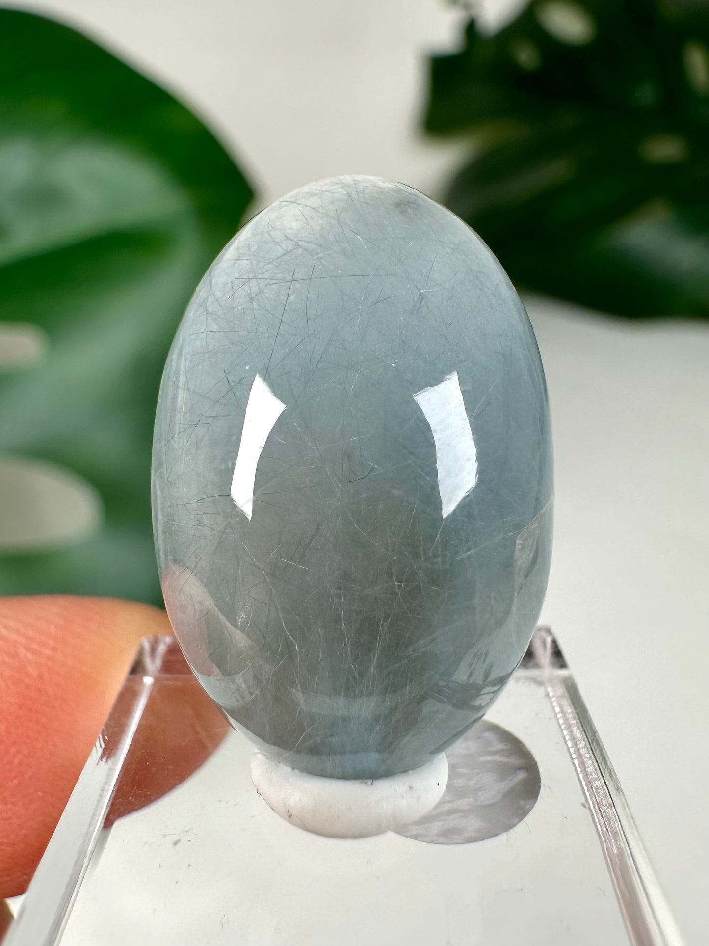 Blauer Amphibolquarz Cabochon Nr.83BA