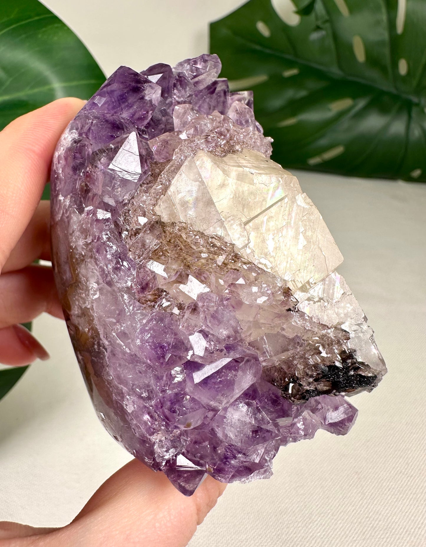 Amethyst mit Calcit Nr.72AC
