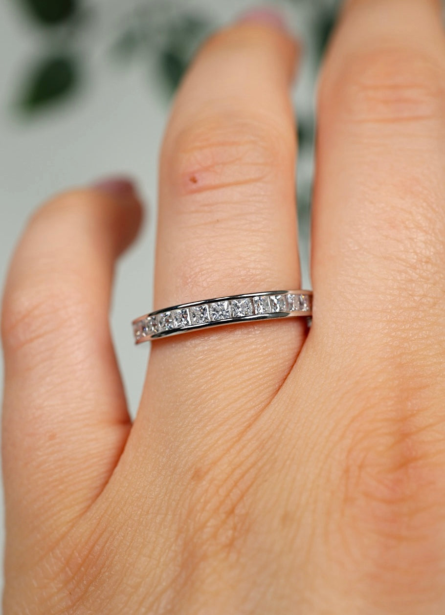 Nalya Moissanit Ring Silber