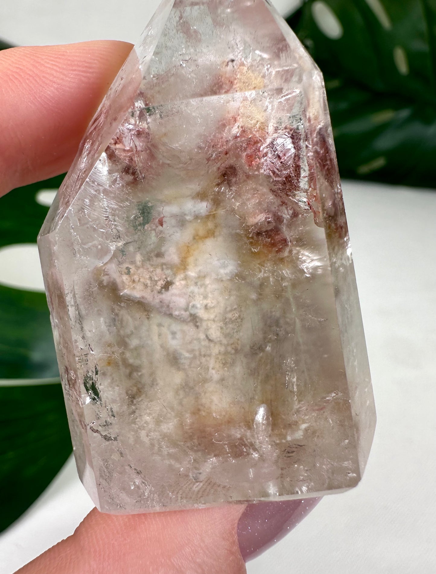 Quarz mit Einschlüssen + Quarz in Quarz Nr.42QS