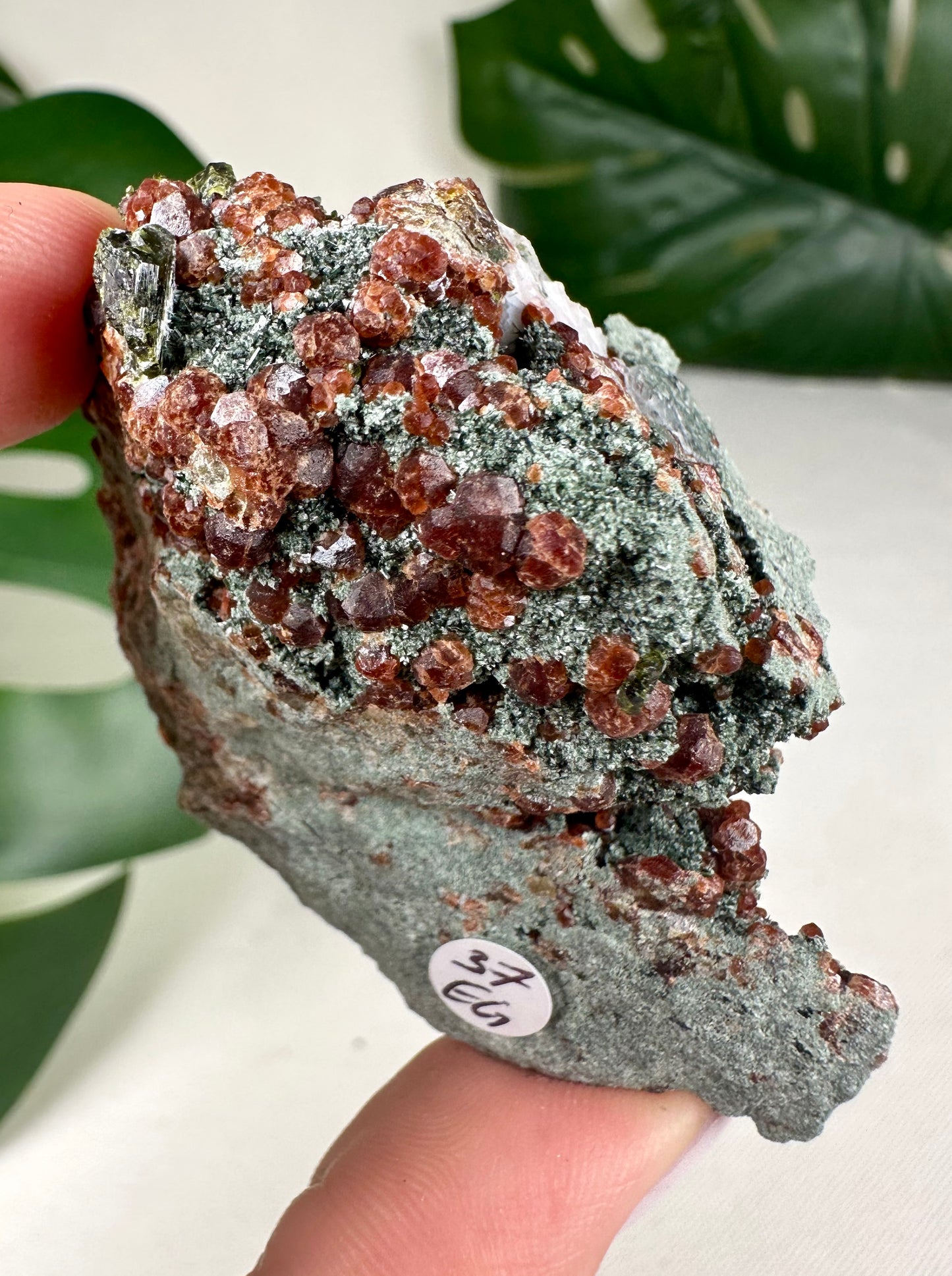 Epidot x Spessartin Granat Nr.37EG