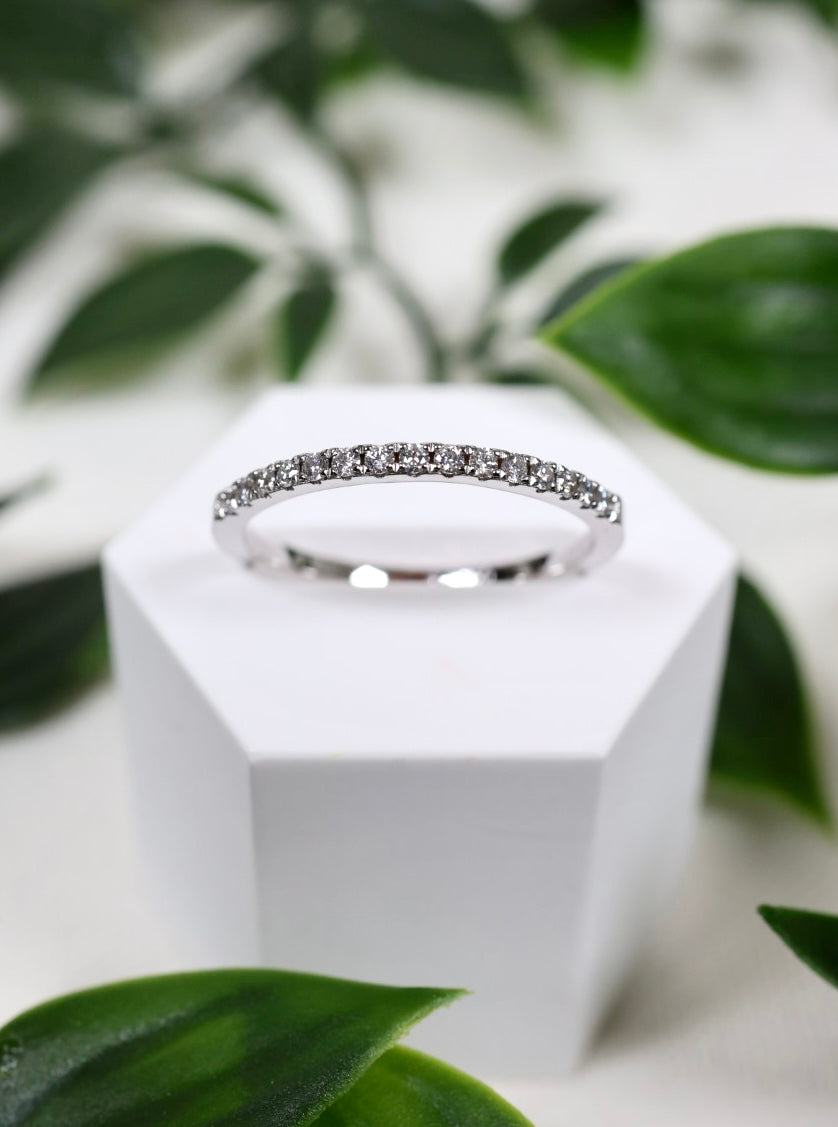 Avelis Moissanit Ring Silber