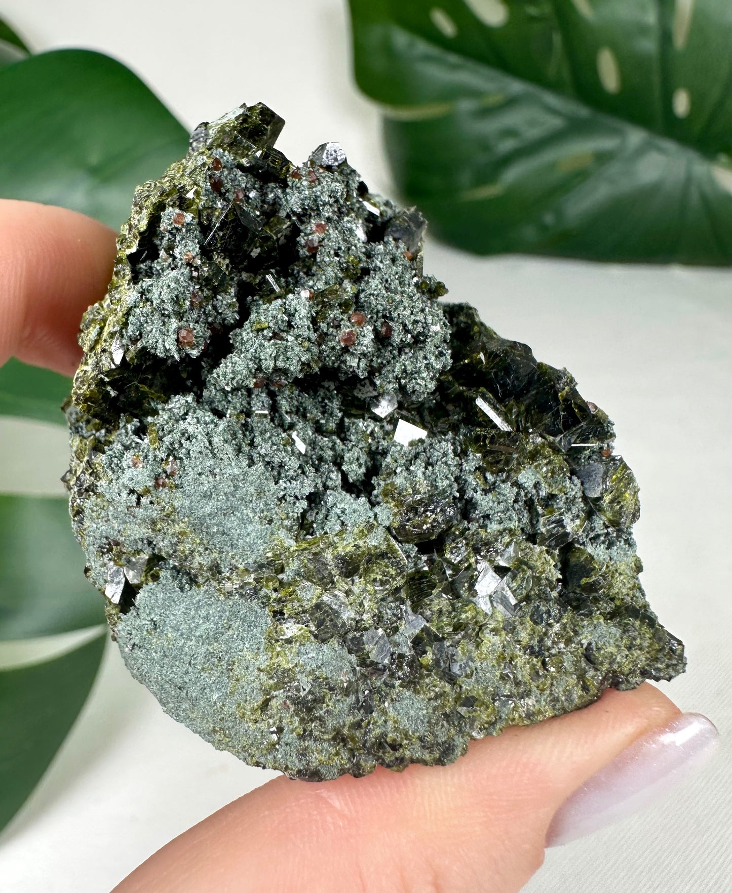 Epidot x Spessartin Granat Nr.36EG