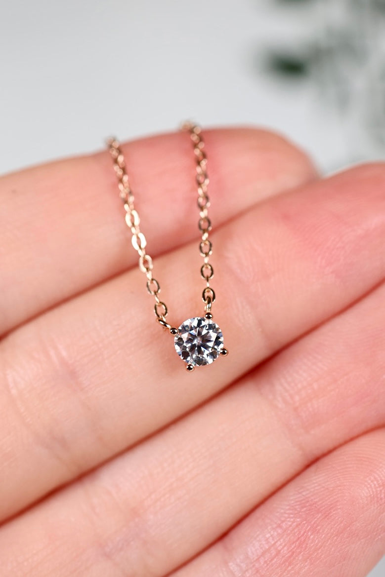 Alira Moissanit Kette S Rose Gold