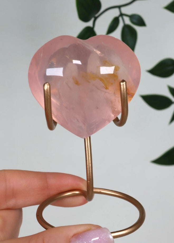 Rosenquarz Herz x Golden Healer Nr.40RS
