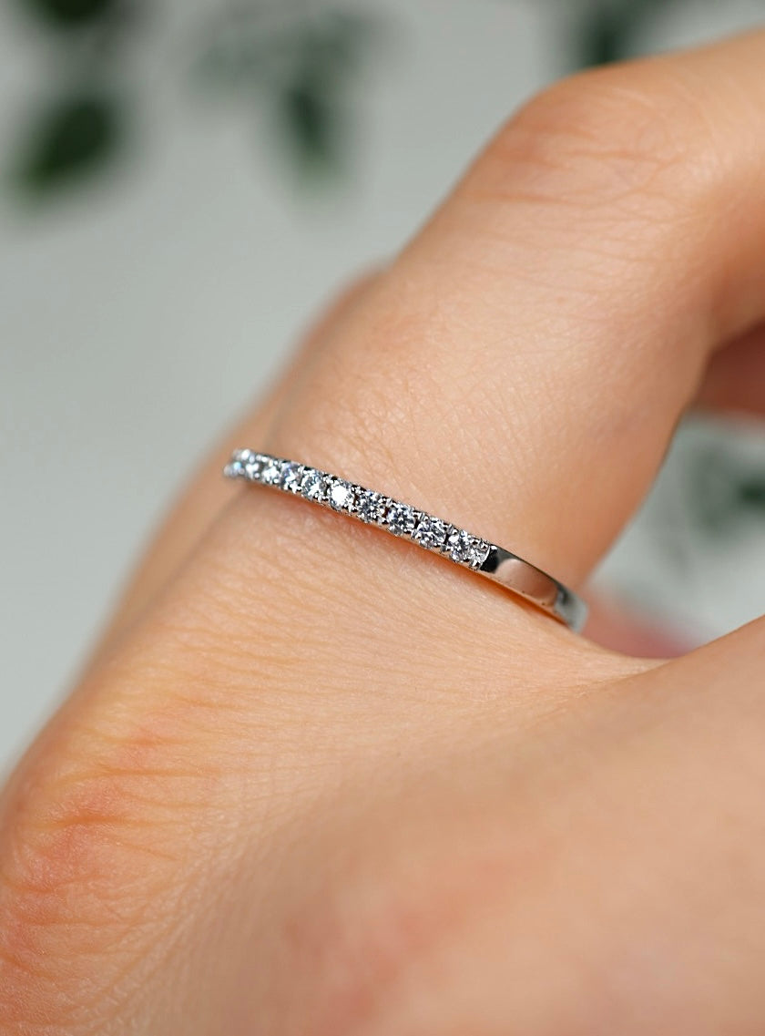 Avelis Moissanit Ring Silber