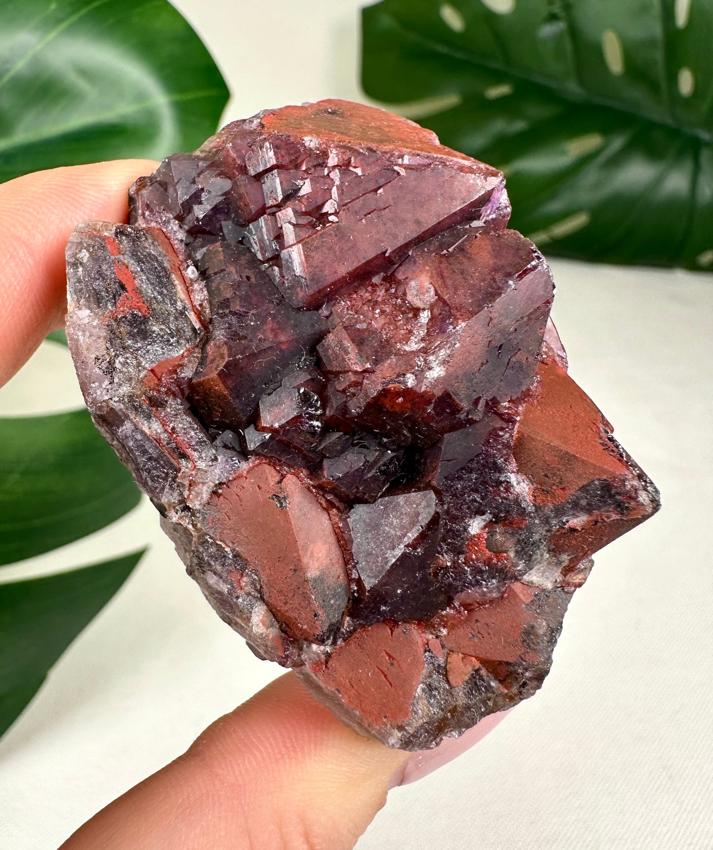 Amethyst mit Hämatit Nr.25AH