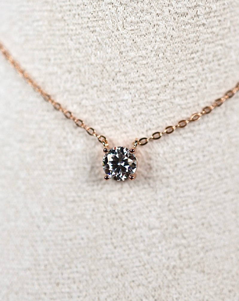 Alira Moissanit Kette M Rose Gold