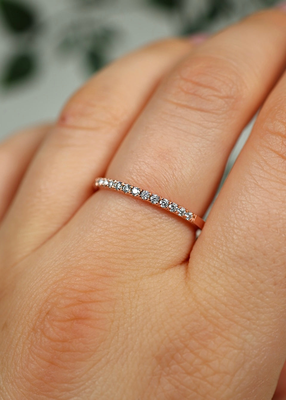 Avelis Moissanit Ring Rose Gold