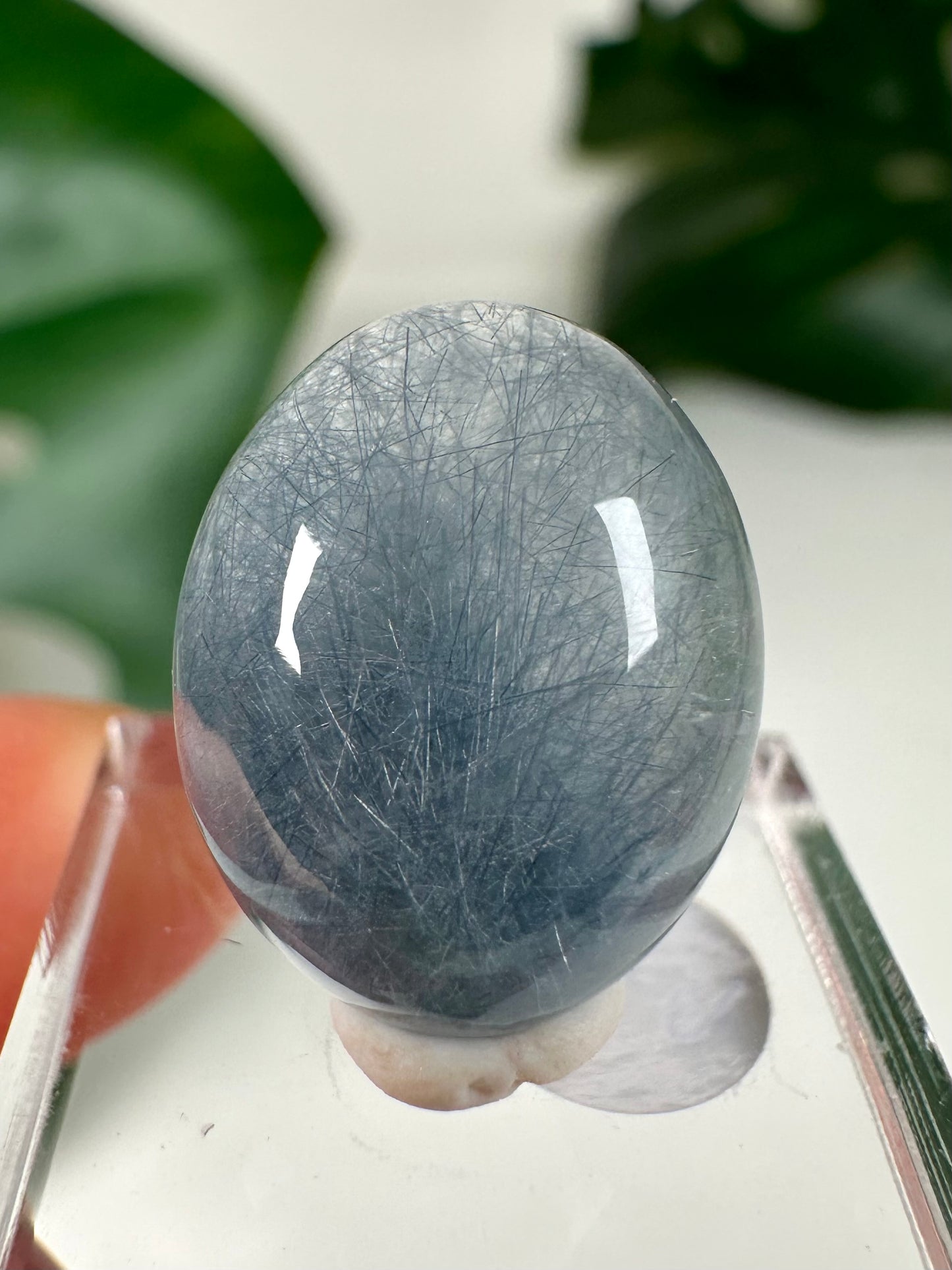 Blauer Amphibolquarz Cabochon - Auswahl