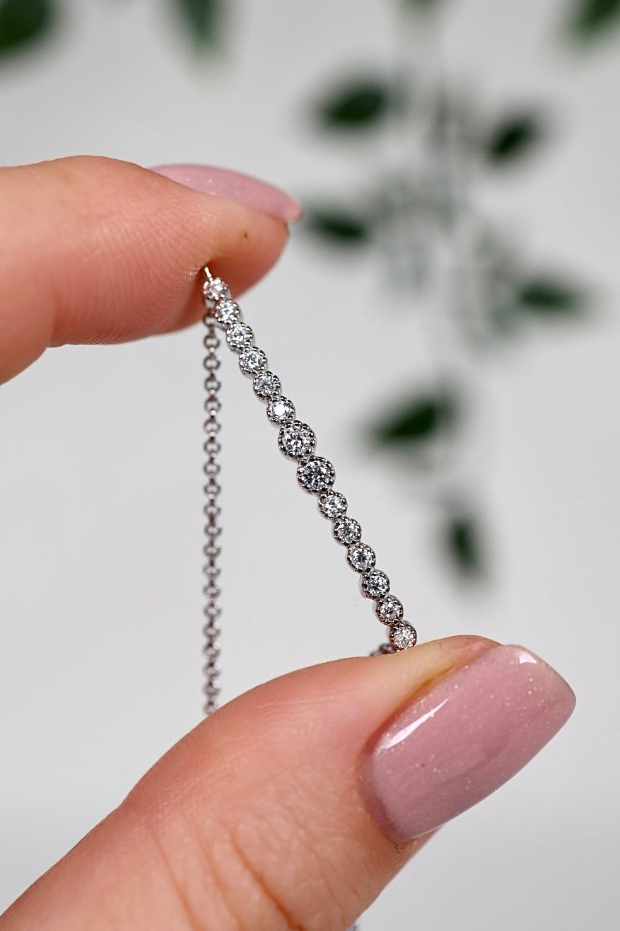 Cira Moissanit Armband Silber