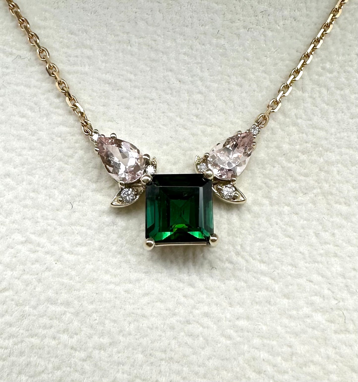 KALIANA Grüne Turmalin Kette Nr. 1940GT