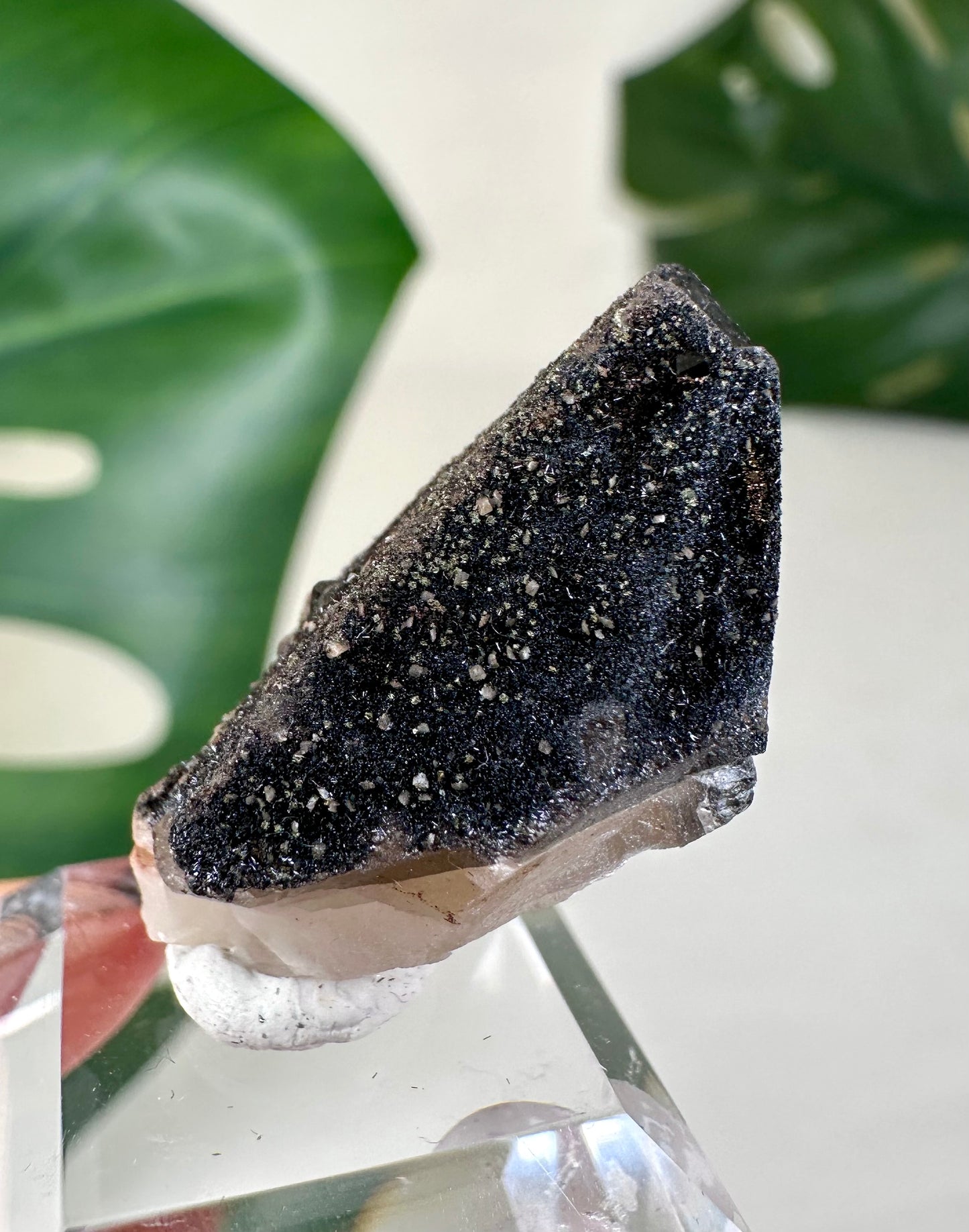 Dogtooth Calcite x Psilomelane x Pyrite No.38DC