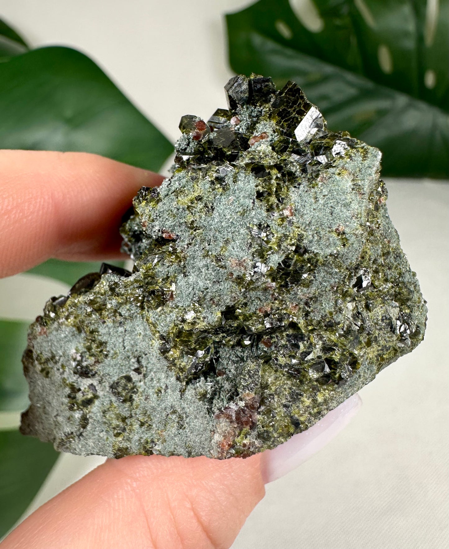 Epidot x Spessartin Granat Nr.36EG