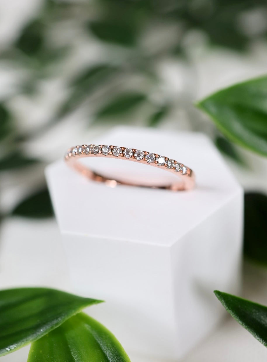 Avelis Moissanit Ring Rose Gold