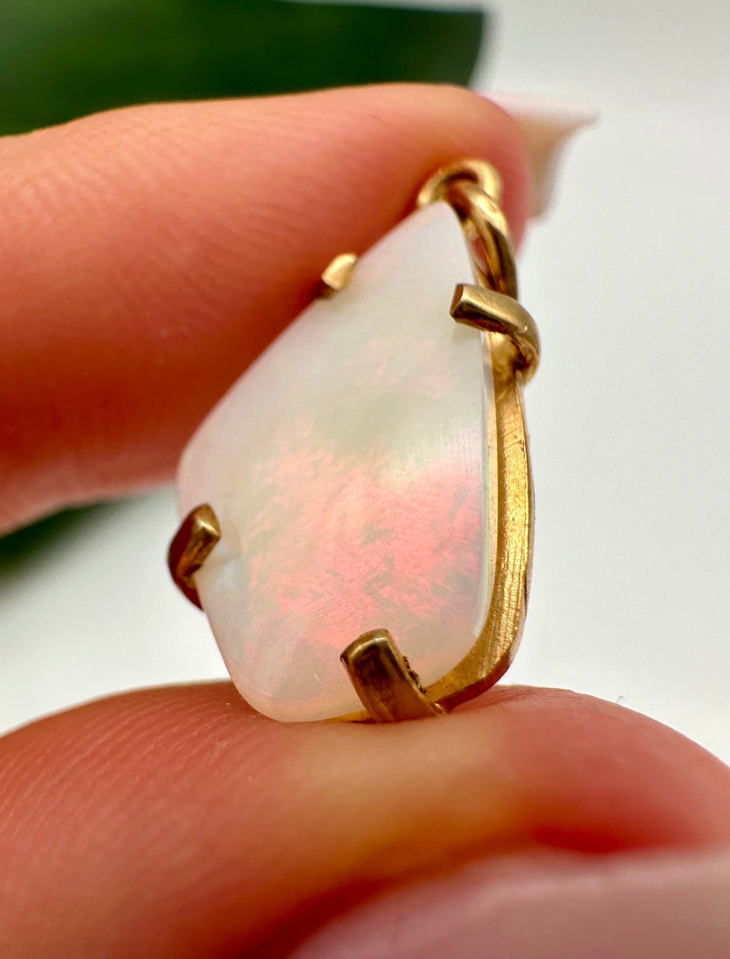 Weißer Opal Anhänger Nr. 499WO